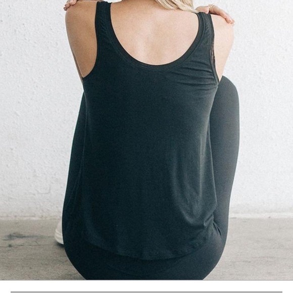 Joah Brown Mesh Tank Top - Picture 2 of 4